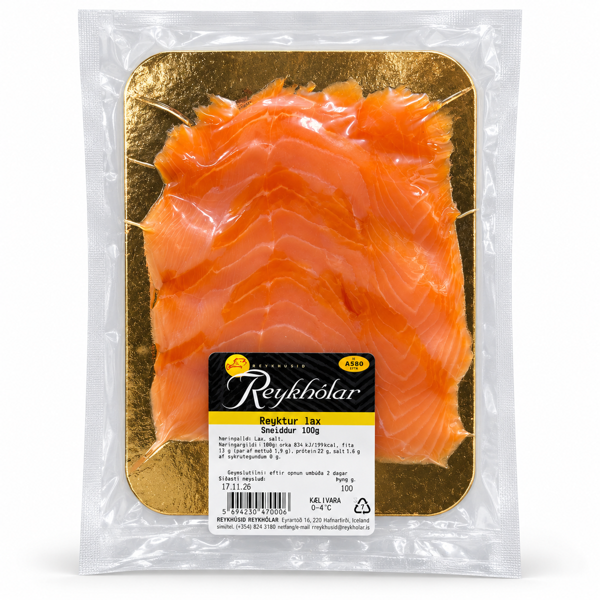 Premium Smoked Salmon Sliced (100 gr.)
