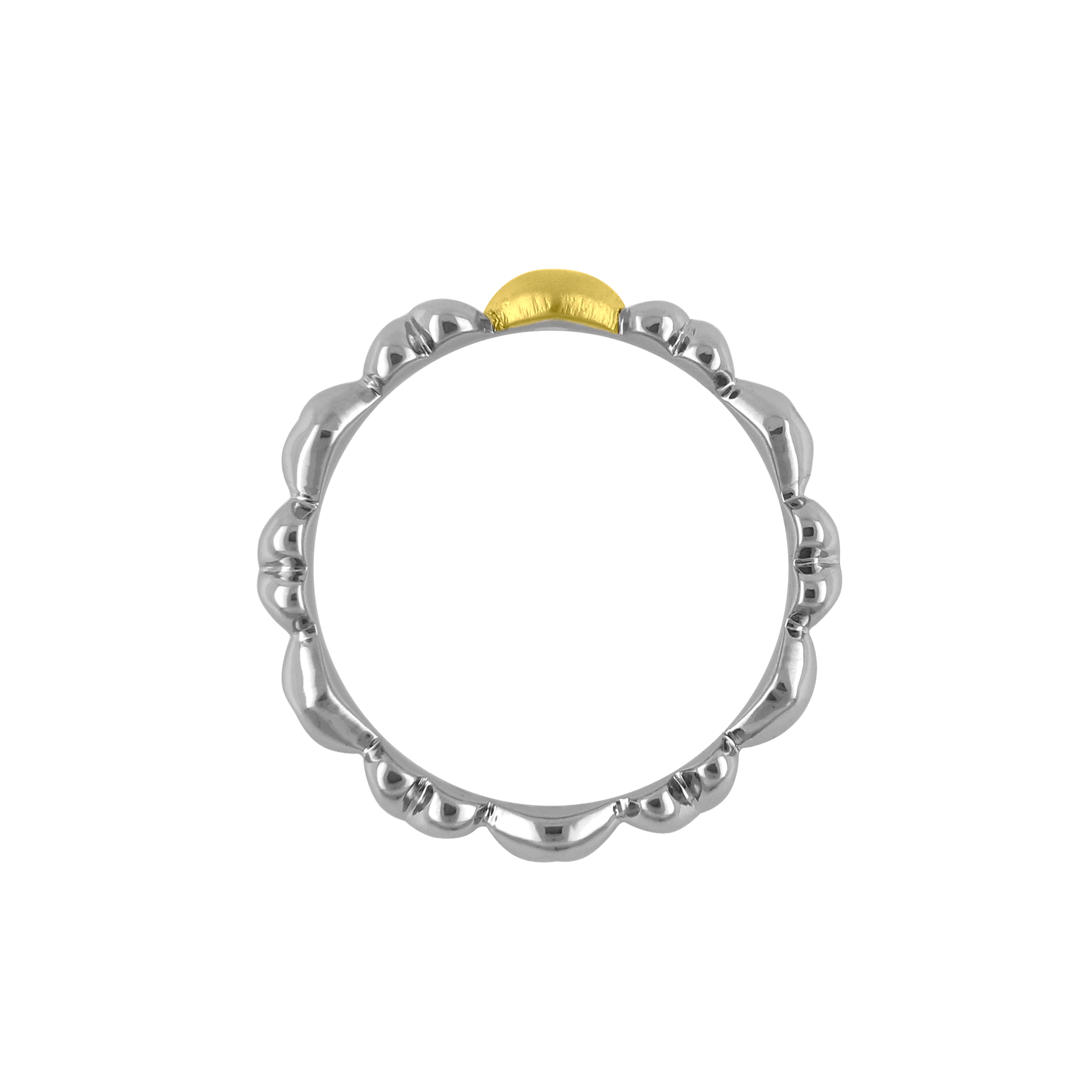 Amor - Títaníumhringur með Gullhjarta 24k - nammi.isZeezen