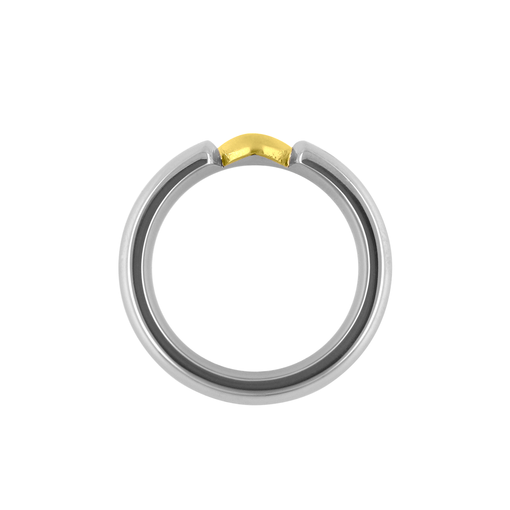 Amor - Títaníumhringur með Gullhjarta 24k - nammi.isZeezen