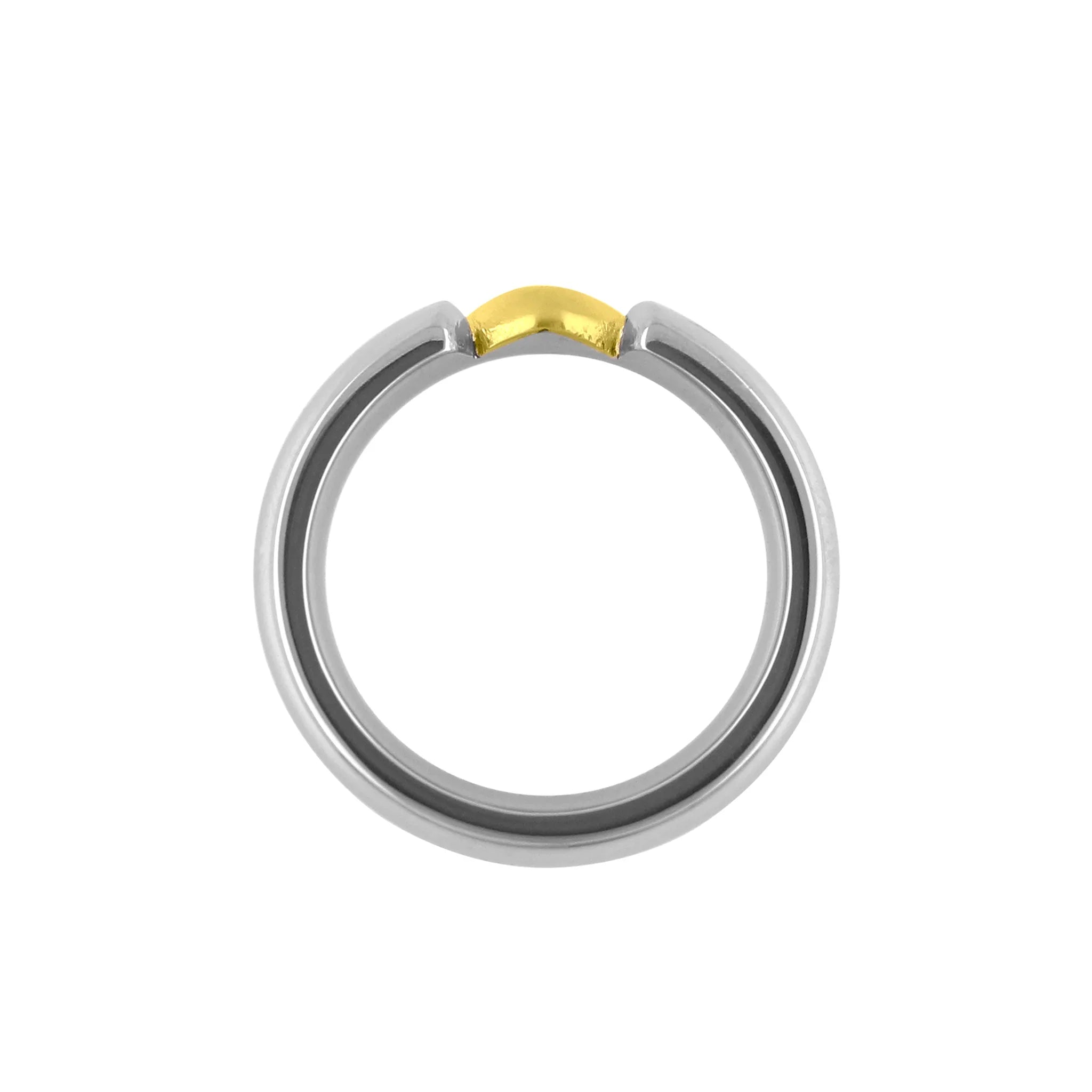 Amor - Títaníumhringur með Gullhjarta 24k - nammi.isZeezen