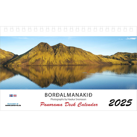 Icelandic Desktop Calendar 2025