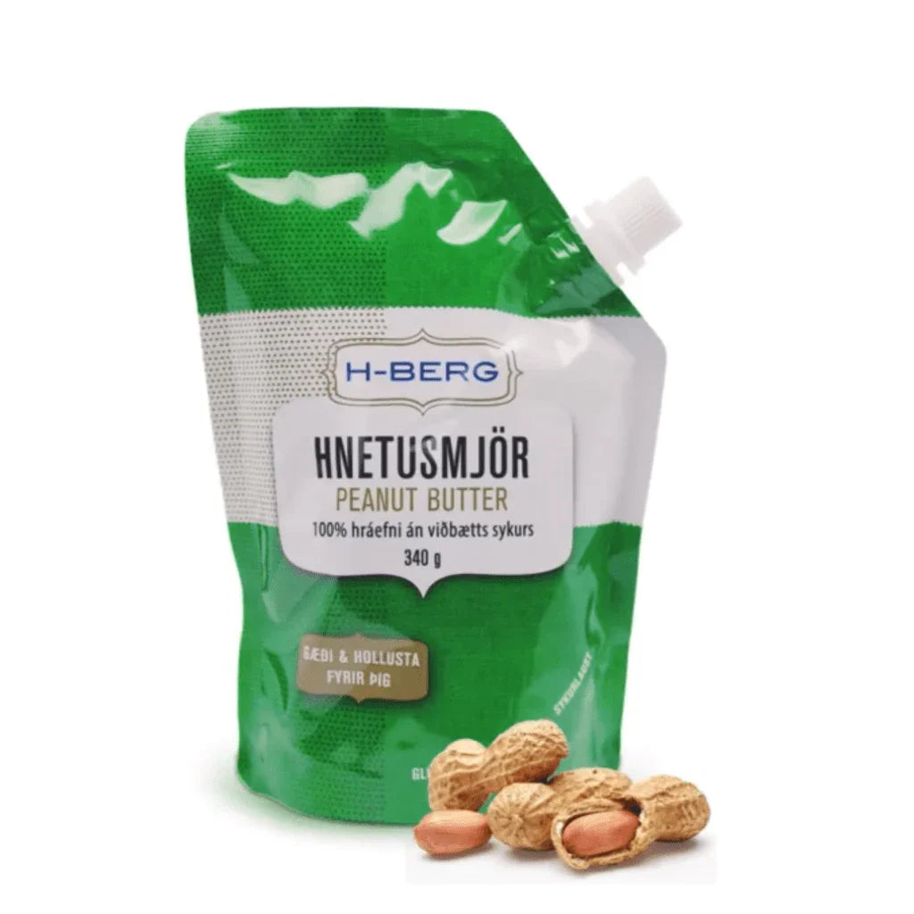 H - Berg Hnetusmjör / Peanut butter / 340 grams - nammi.isH - Berg