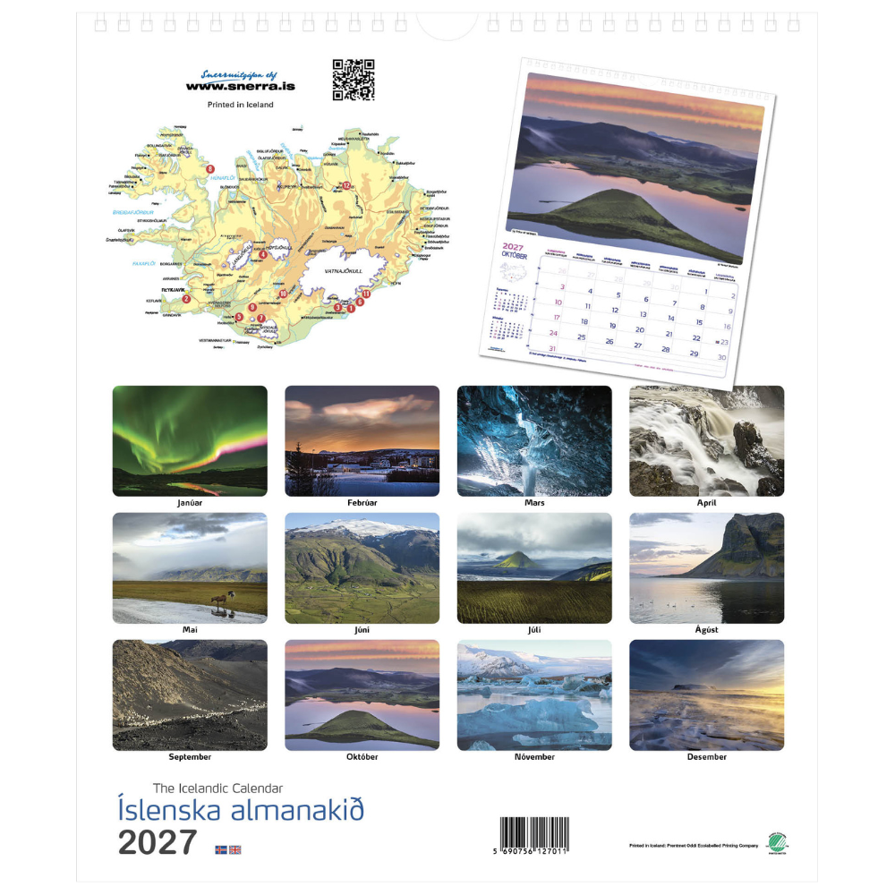 The Icelandic Calendar 2027