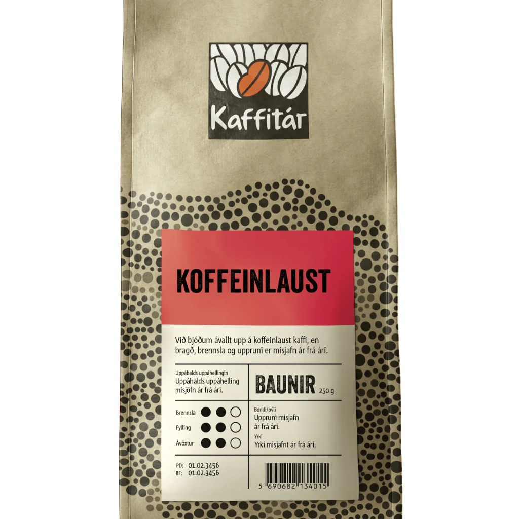 Koffeinlaust / Decaf Beans / 250 gr - nammi.isKaffitár