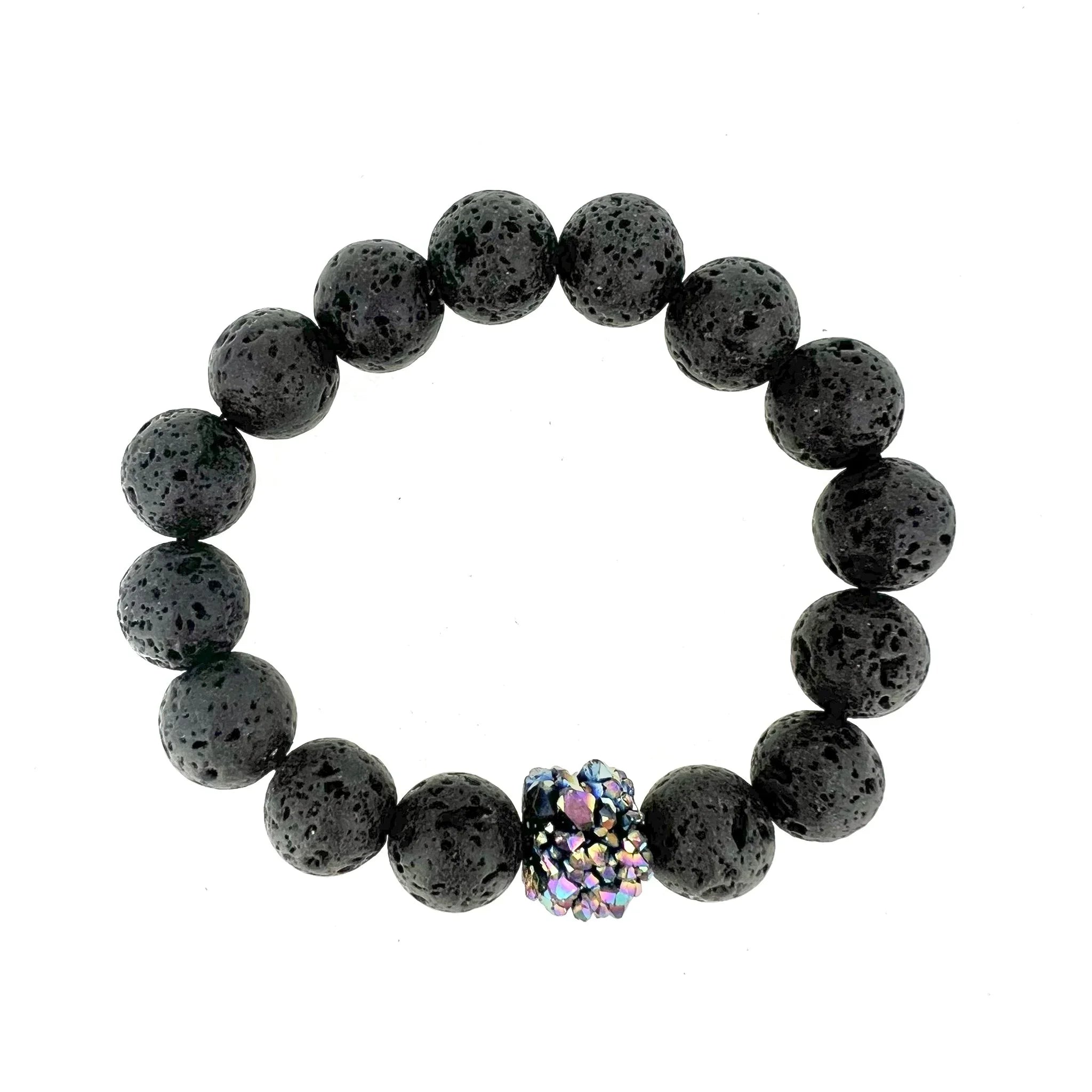 Lava Bracelet 12mm - Northern Light Agate - nammi.isÓfeigur