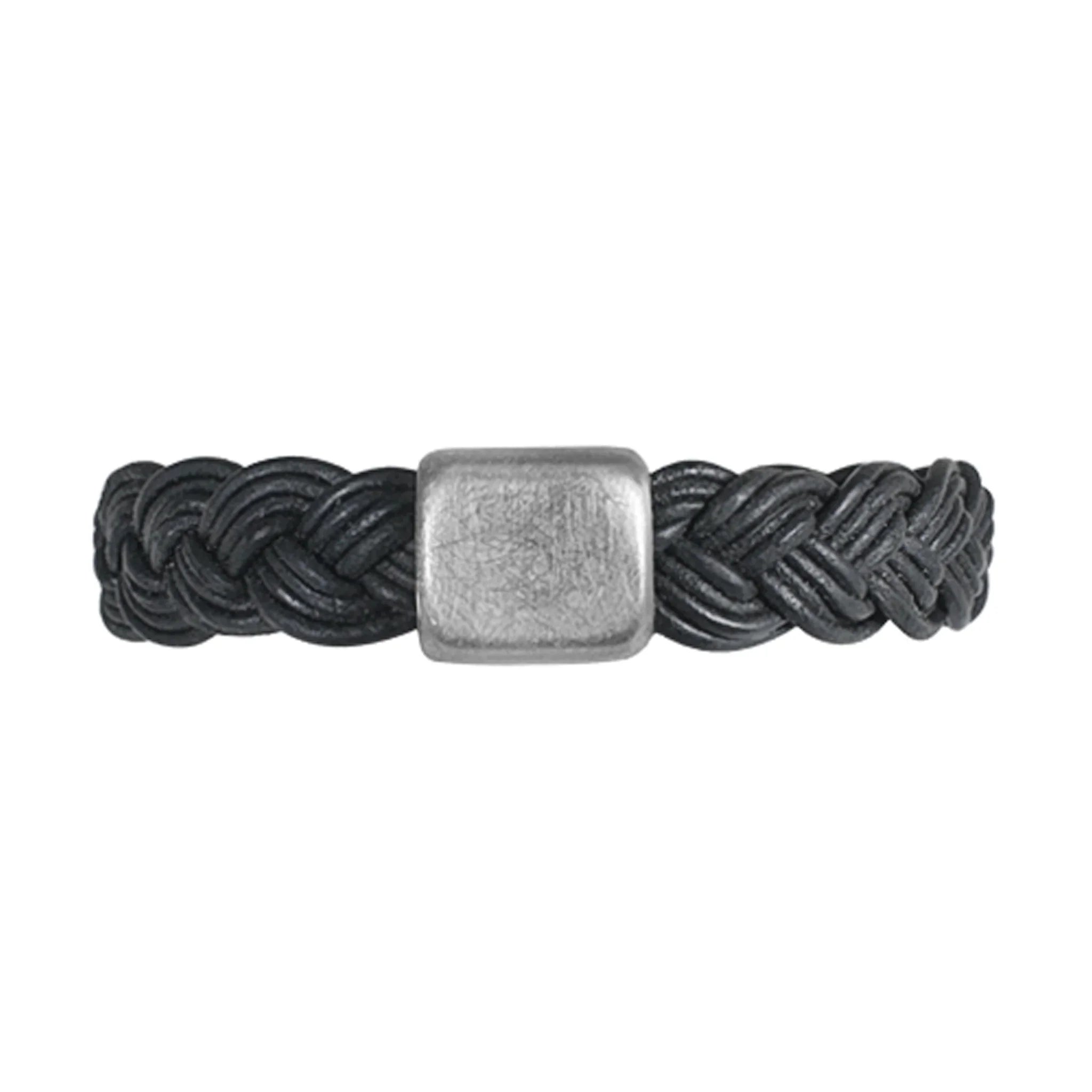 Leather Bracelet Matte Black - nammi.isZeezen