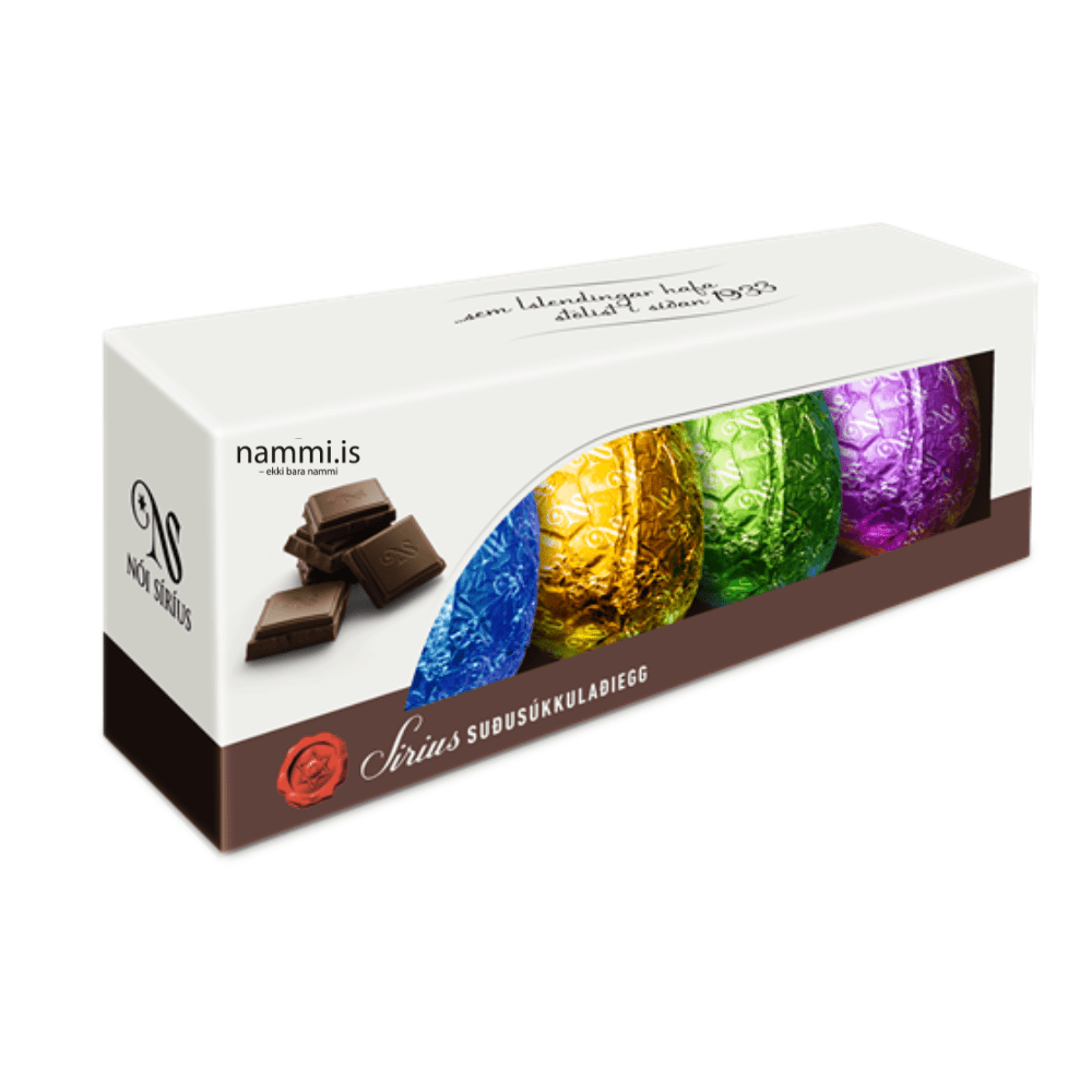 Nóa Sirius Dark Chocolate Easter Eggs (4 x 28 gr.) - nammi.isNói Síríus