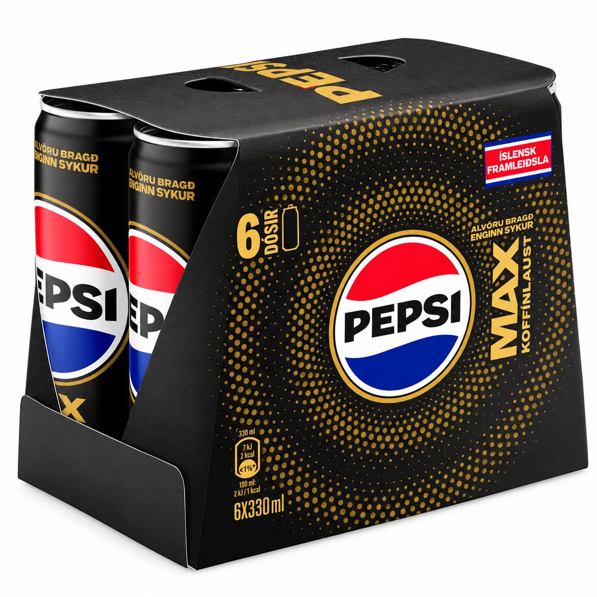 Pepsi Max Caffeine-Free Soft Drink (330ml) - nammi.isÖlgerðin