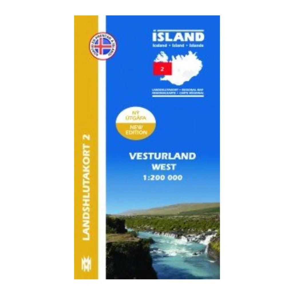Regional Map 2 - West 1:200.000 - nammi.isForlagið