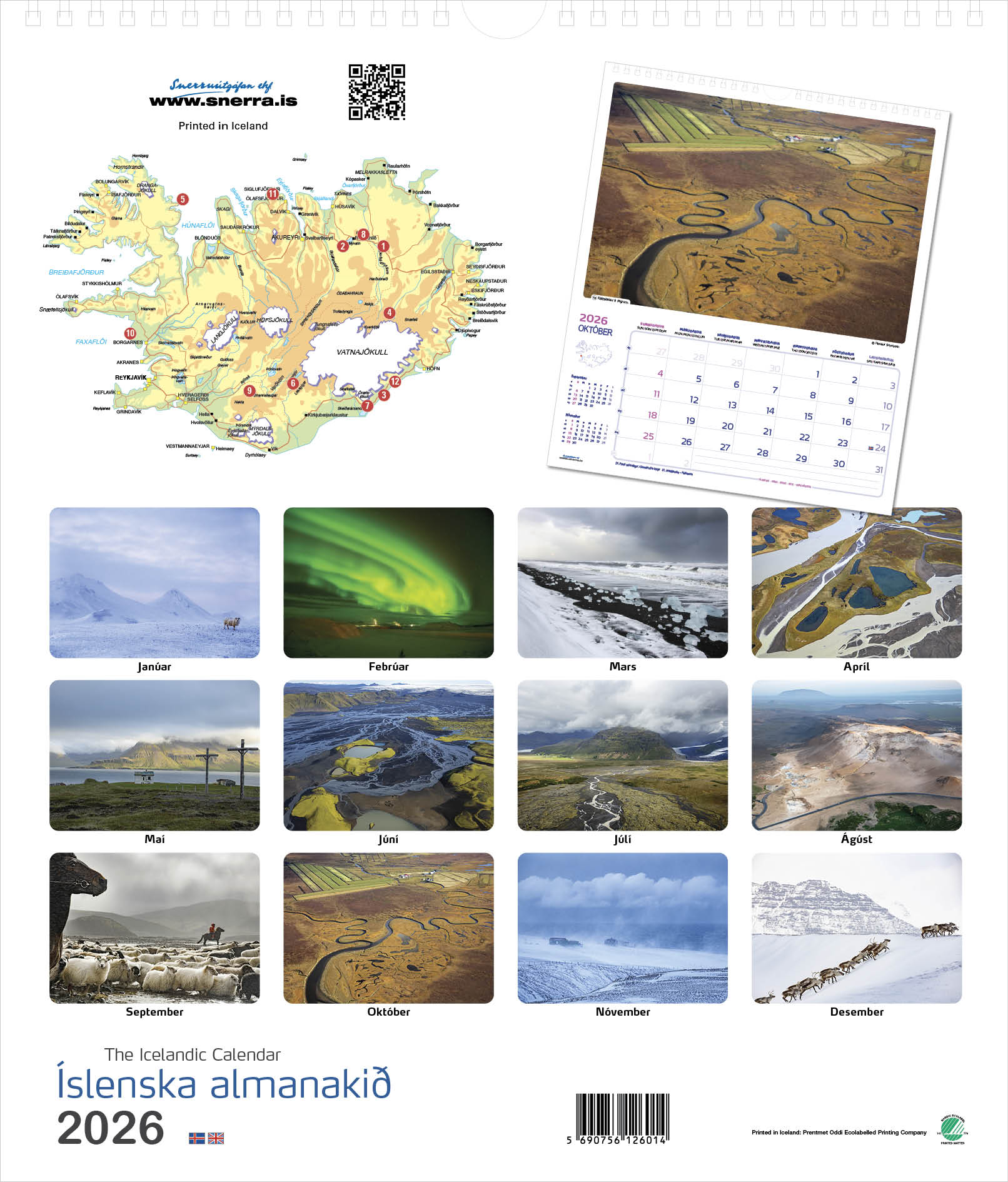 The Icelandic Calendar 2026 - nammi.isSnerra