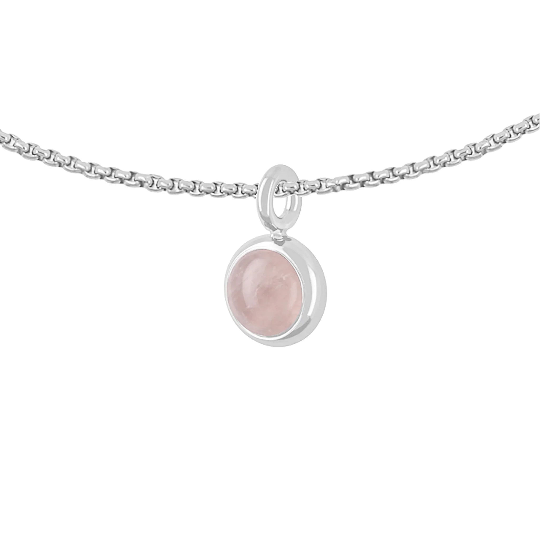 Títaníumhálsmen með Rósakvars - nammi.isZeezen