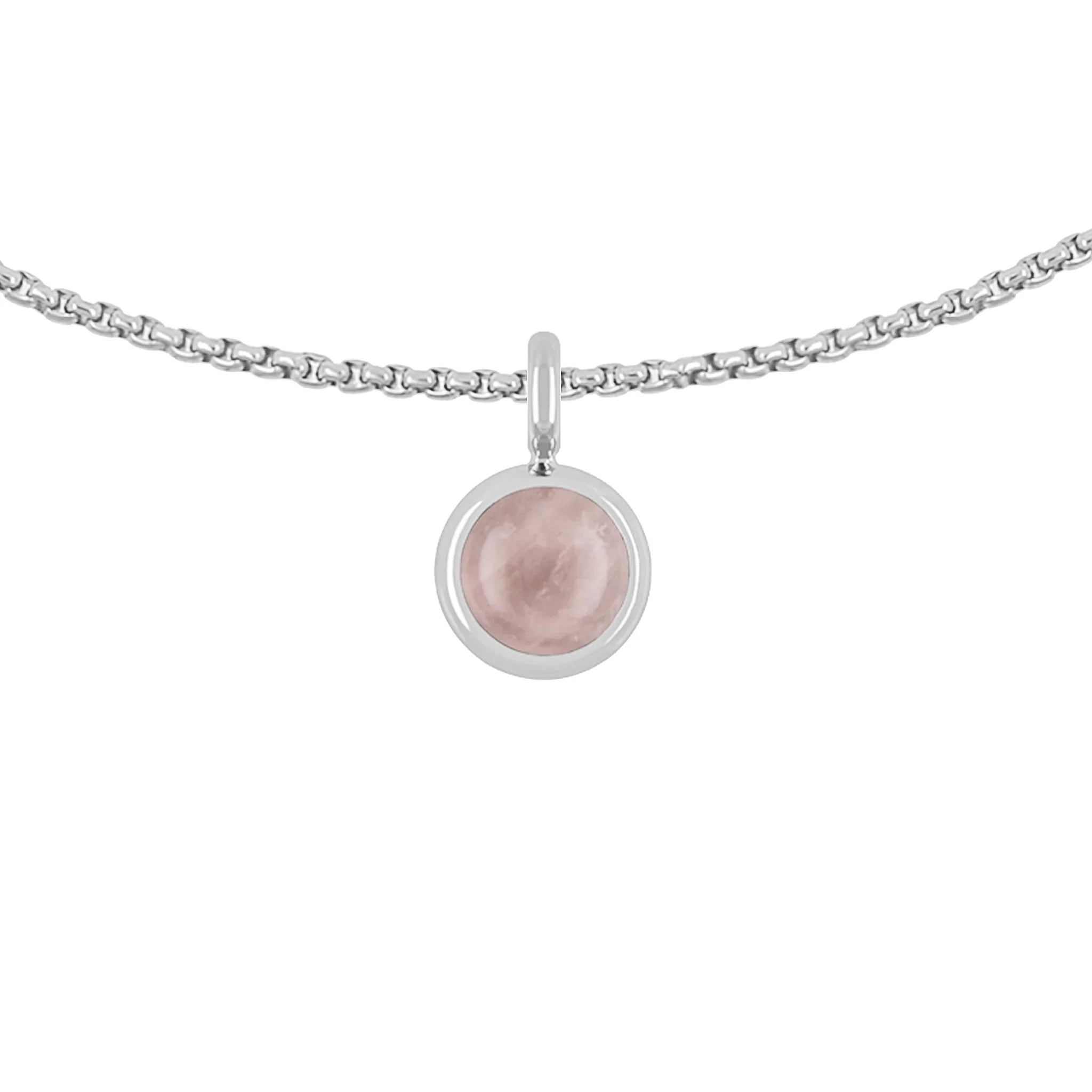 Títaníumhálsmen með Rósakvars - nammi.isZeezen