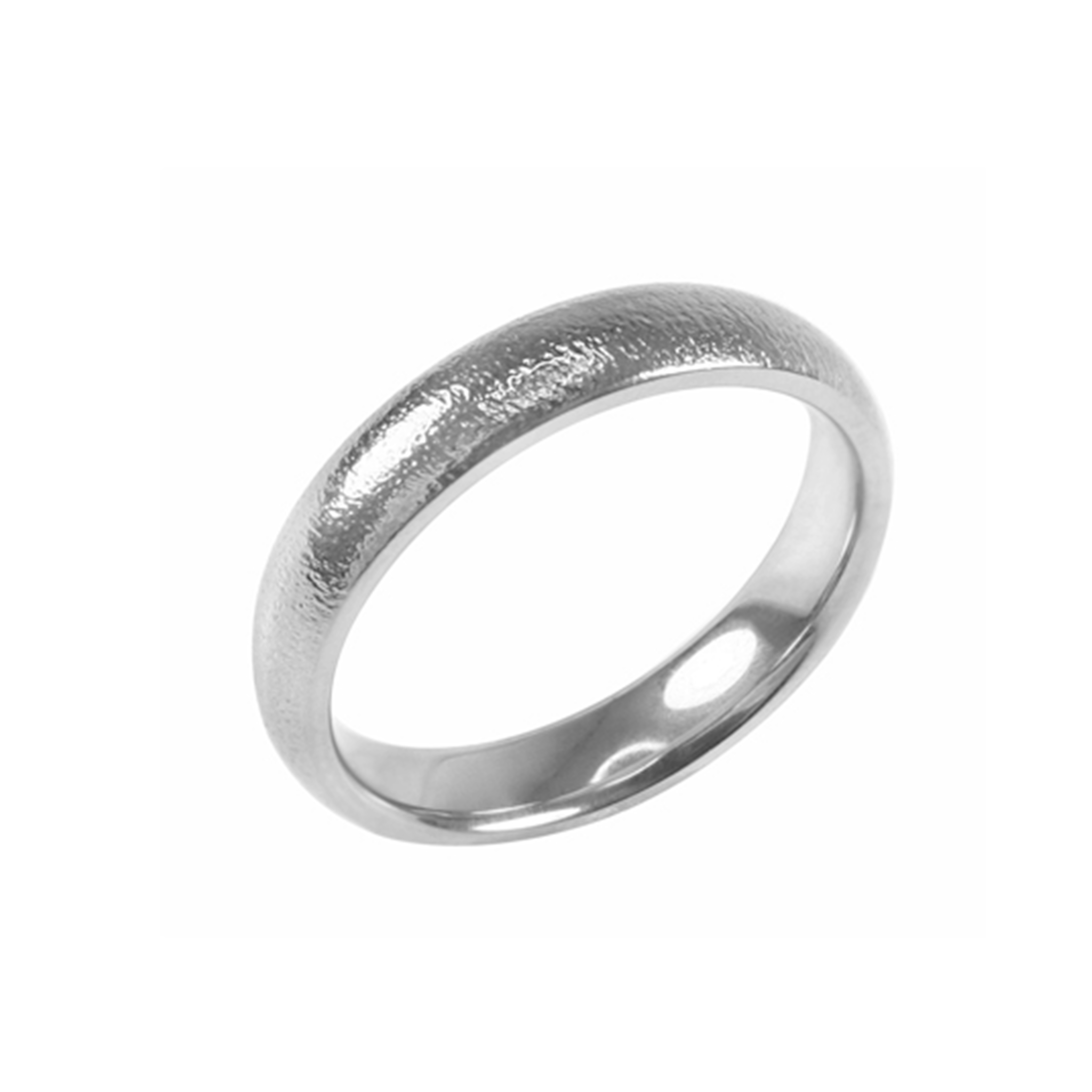 Títaníumhringur 4.5 mm Hammraður og Póleraður - nammi.isZeezen