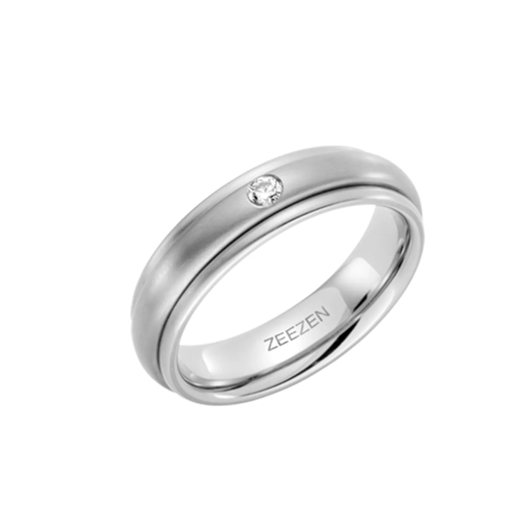 Títaníumhringur 5.8 mm með demanti - nammi.isZeezen