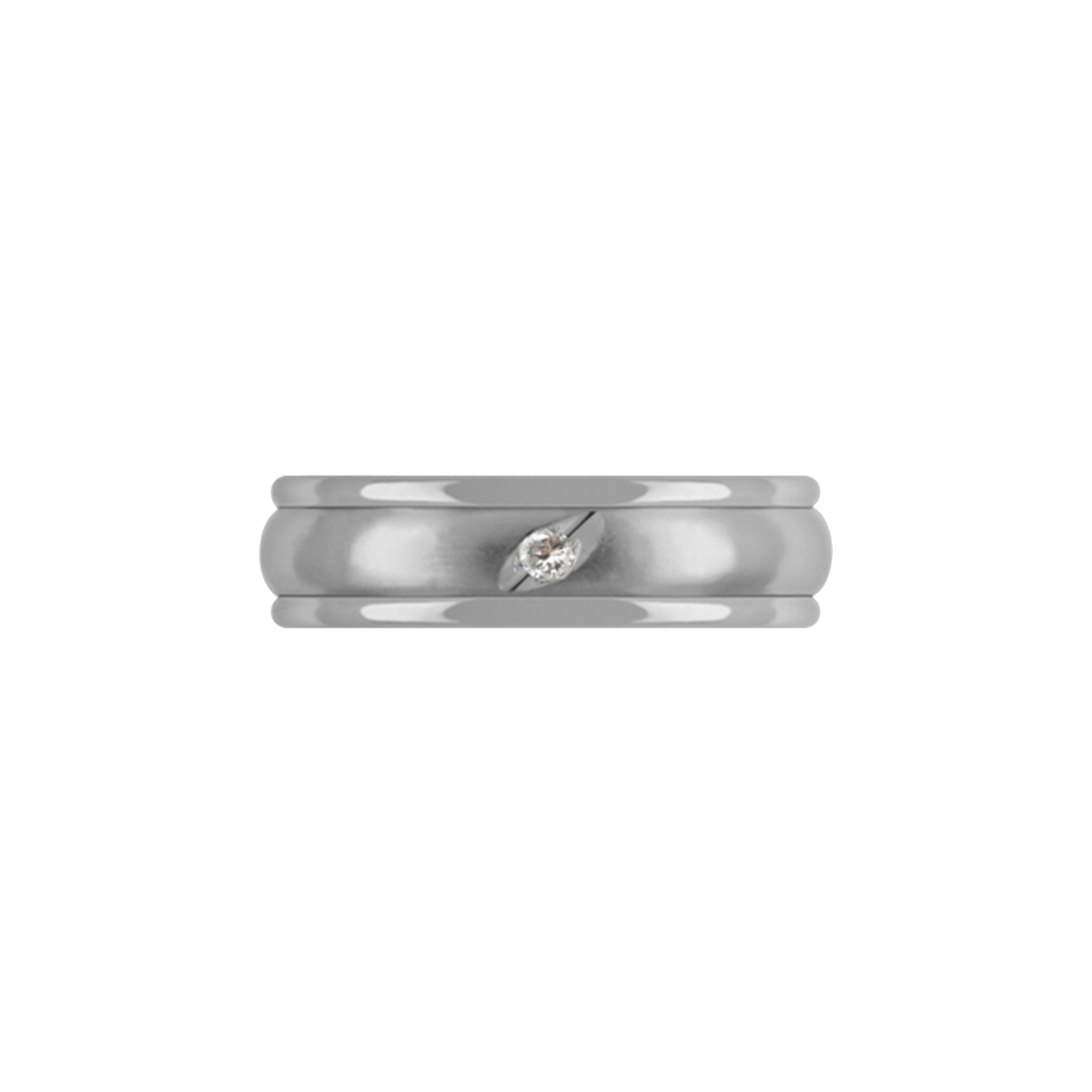 Títaniumhringur 5,8mm með demanti - nammi.isZeezen