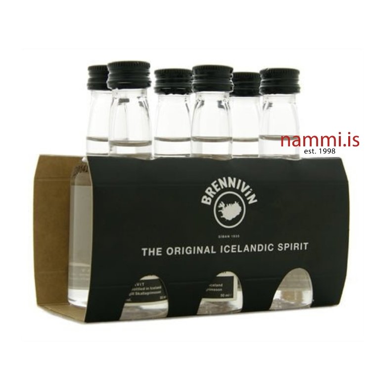 6 Mini Brennivin Miniatures (6 x 50 ml) - nammi.is