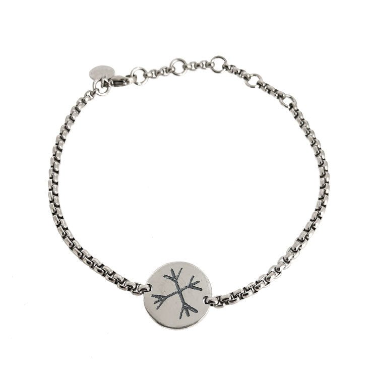 Ægishjálmur - Titan Bracelet Polished/Mat - nammi.is
