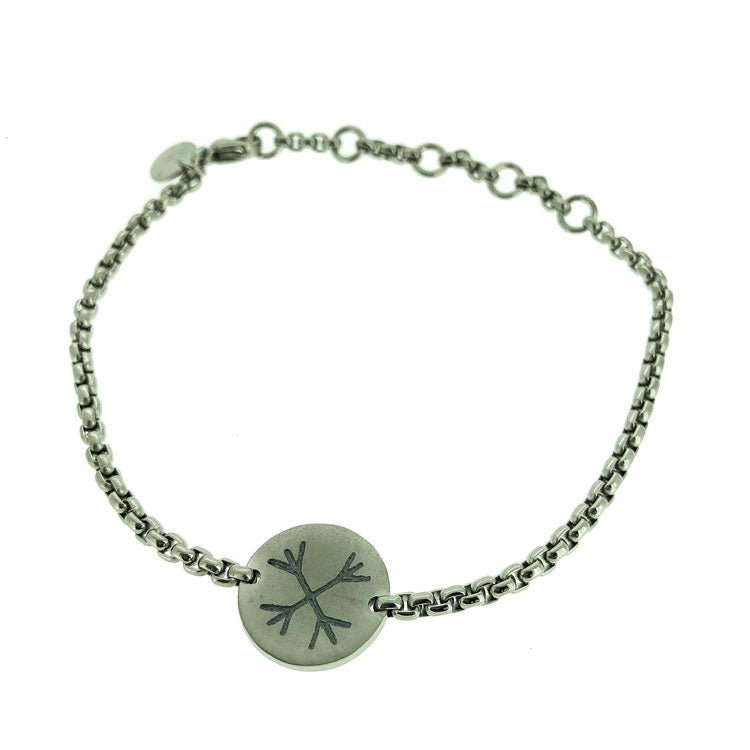 Ægishjálmur - Titan Bracelet Polished/Mat - nammi.is