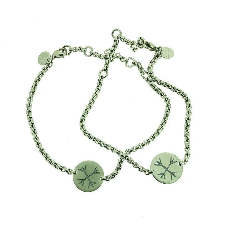 Ægishjálmur - Titan Bracelet Polished/Mat - nammi.is