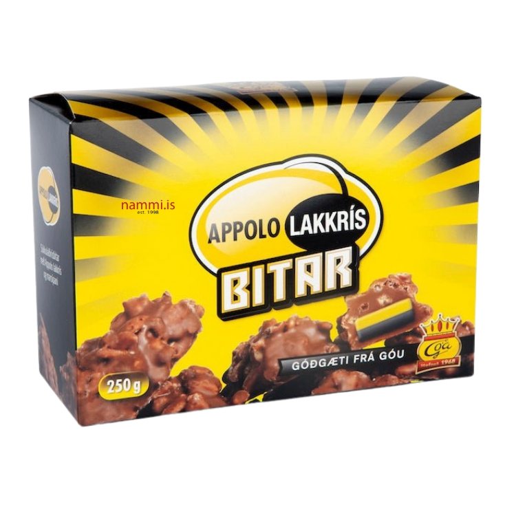 Appolo Liquorice Bits with Marzipan filling / 250 gr. - nammi.is