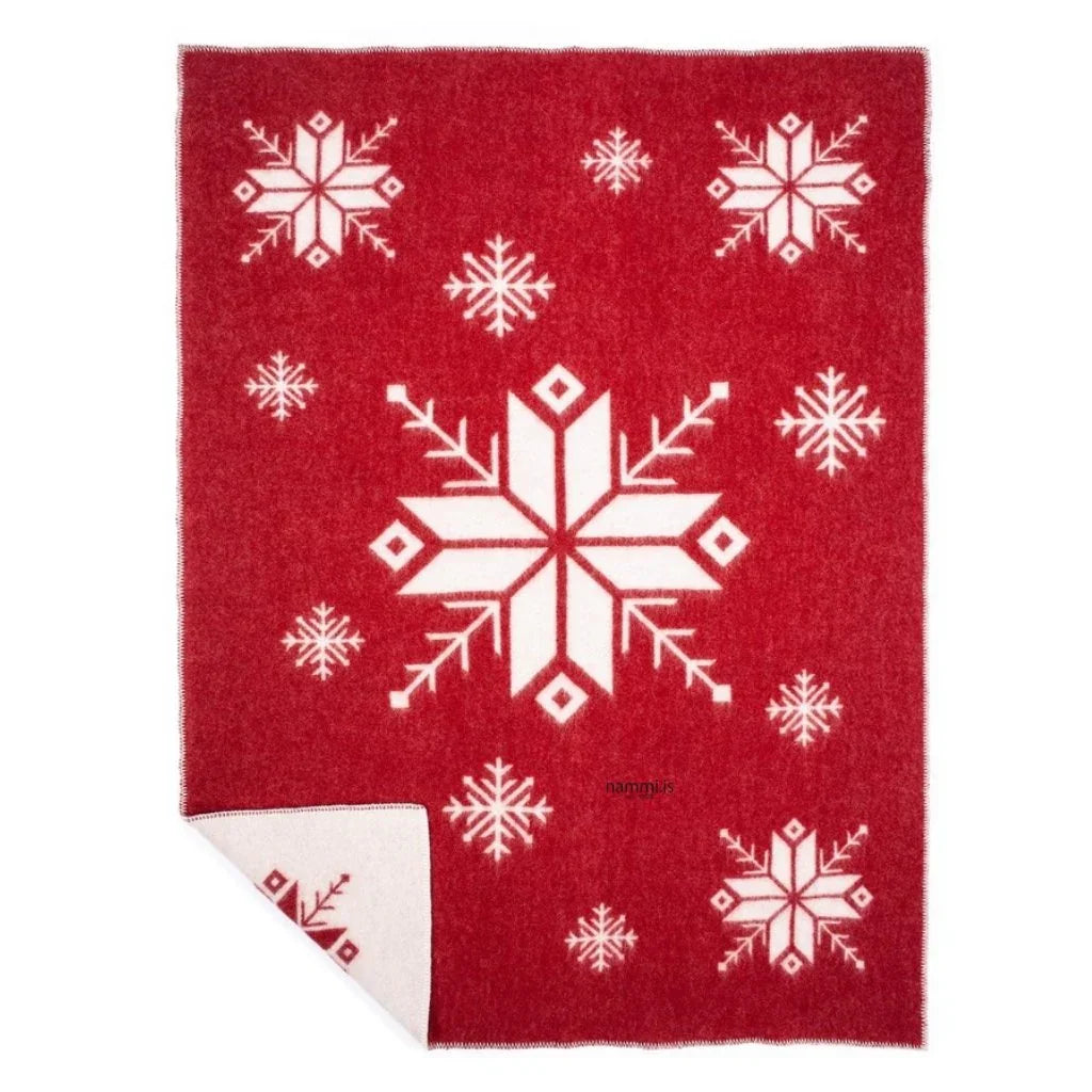 Blanket / Jólarós rautt 7991-0303 (130 x 180 cm) - nammi.isÍstex