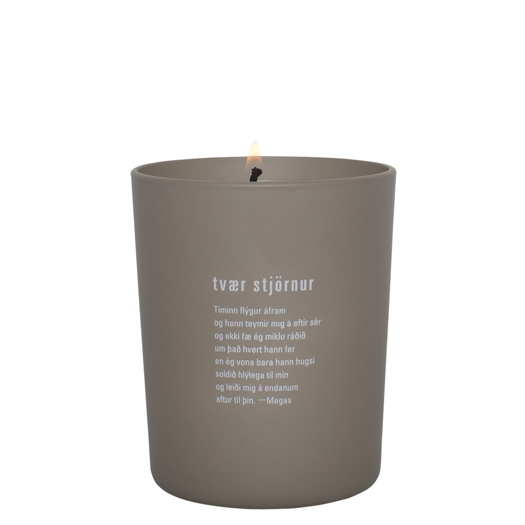 Candle / Tvær Stjörnur from Soley - nammi.is