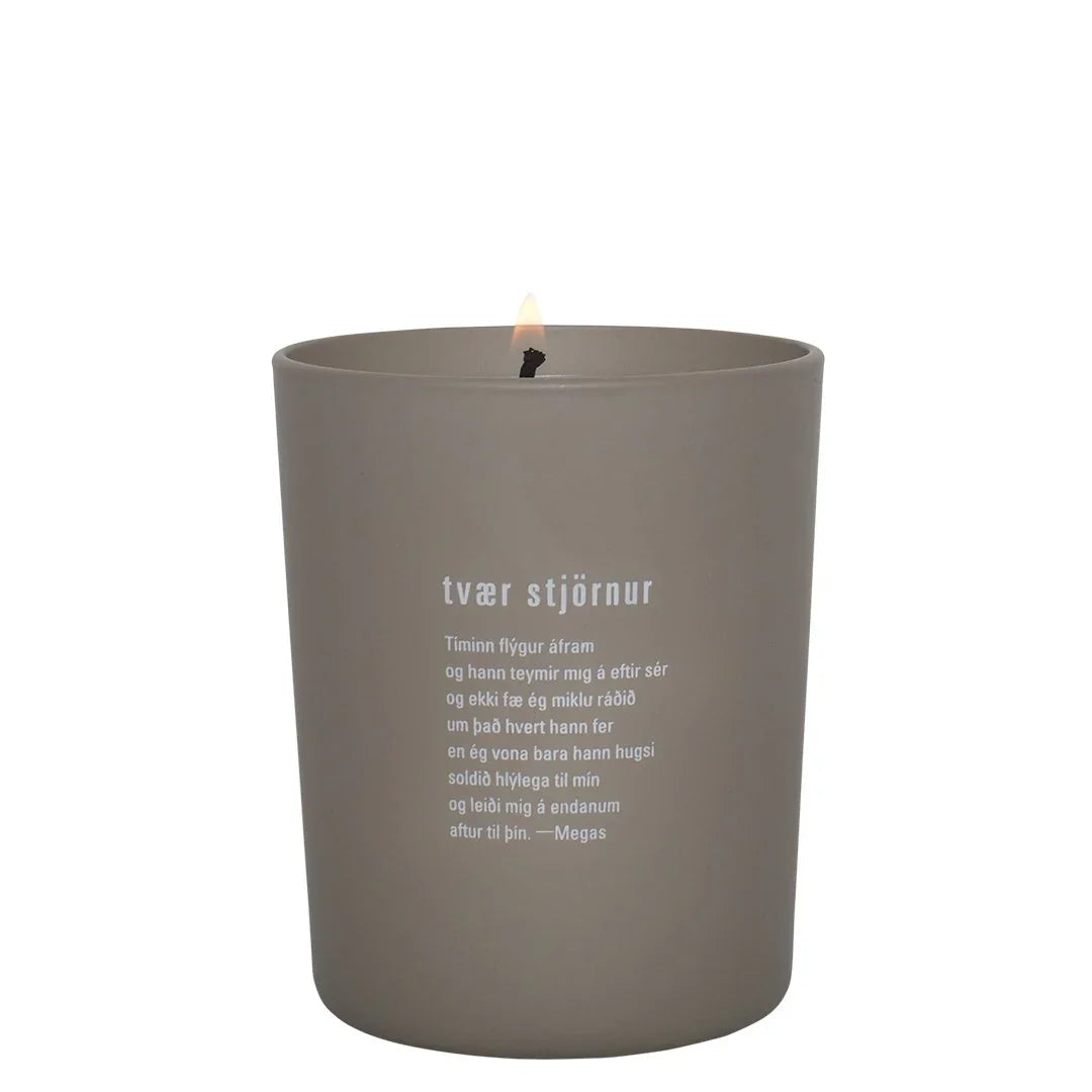 Candle / Tvær Stjörnur from Soley - nammi.is