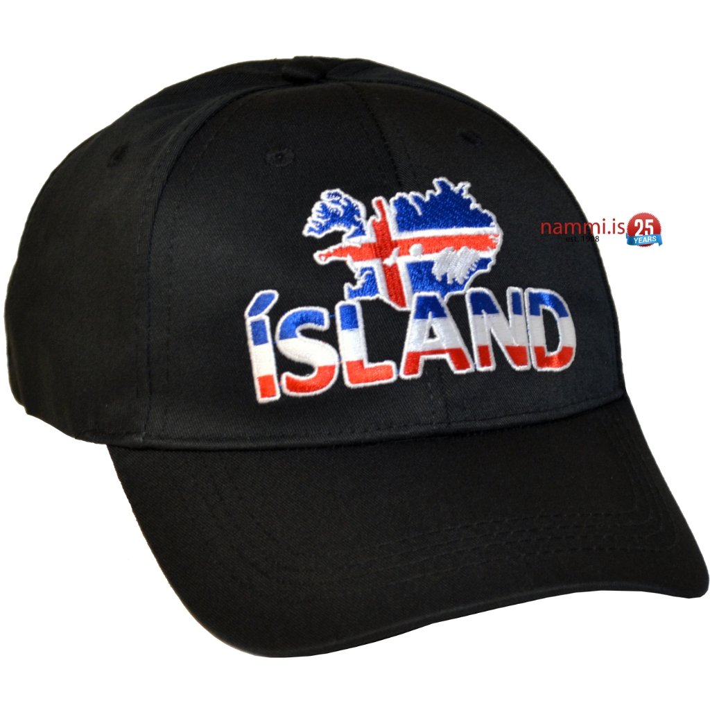 Cap Icelandic Flag / Black no.3 - nammi.isIcelandic Flag