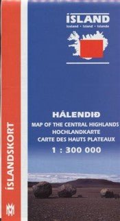 Central Highlands Map 1:300 000 - nammi.is