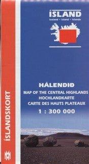 Central Highlands Map 1:300 000 - nammi.is