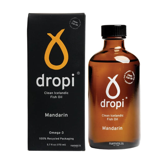 Dropi / Mandarin Cod liver oil (170 ml) - nammi.isDropi