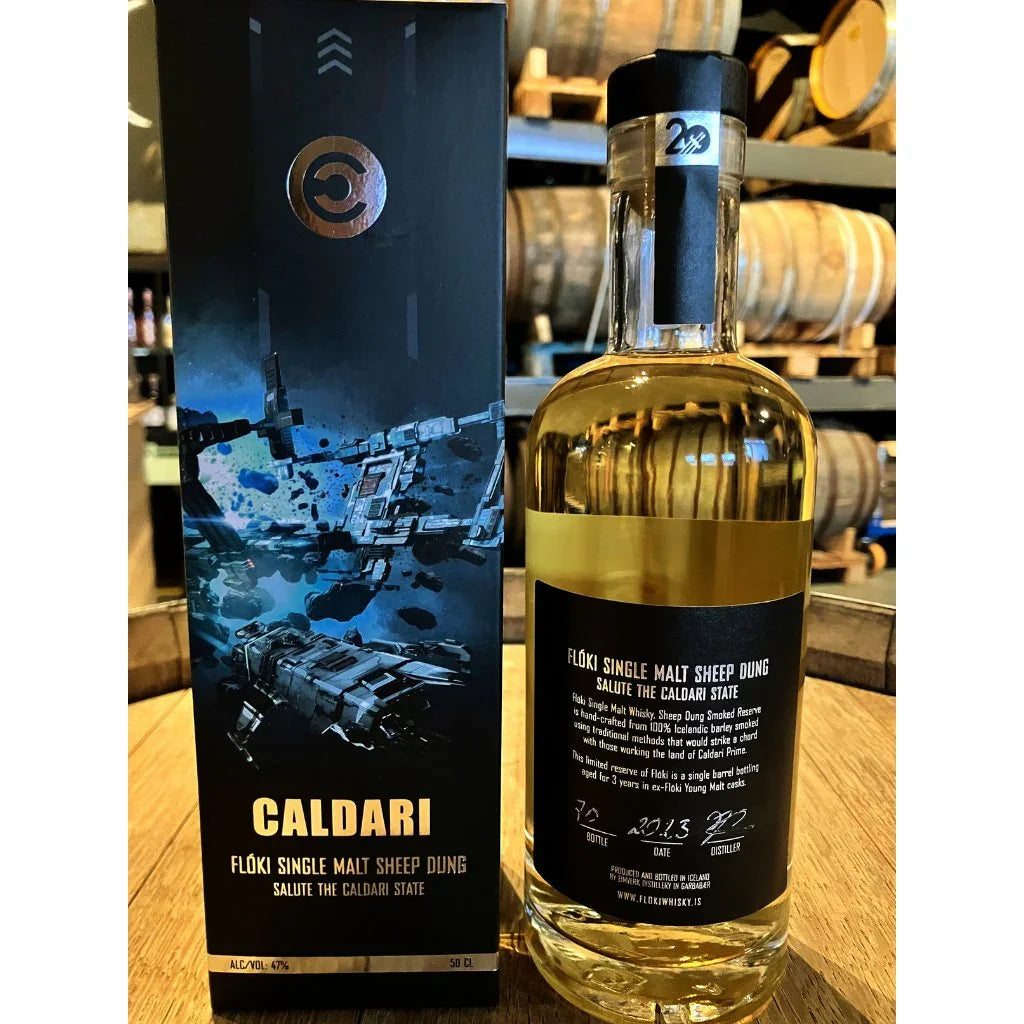EVE Online Limited Edition / Flóki Icelandic Single Malt Sheep Dung Smoked Reserve 47% (50cl.) - nammi.isEimverk