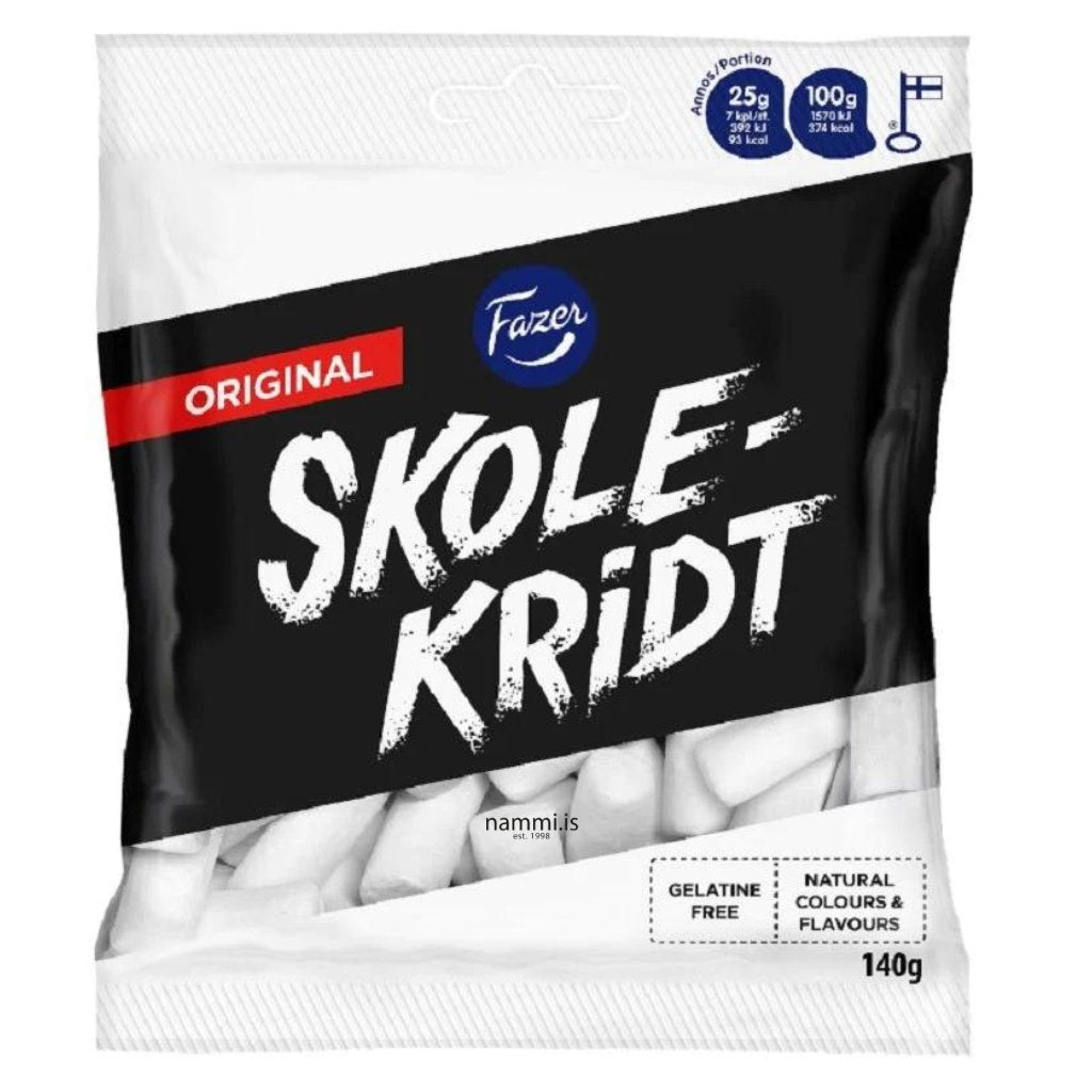 Fazer Skolekridt / 110 gr. - nammi.isnammi.is
