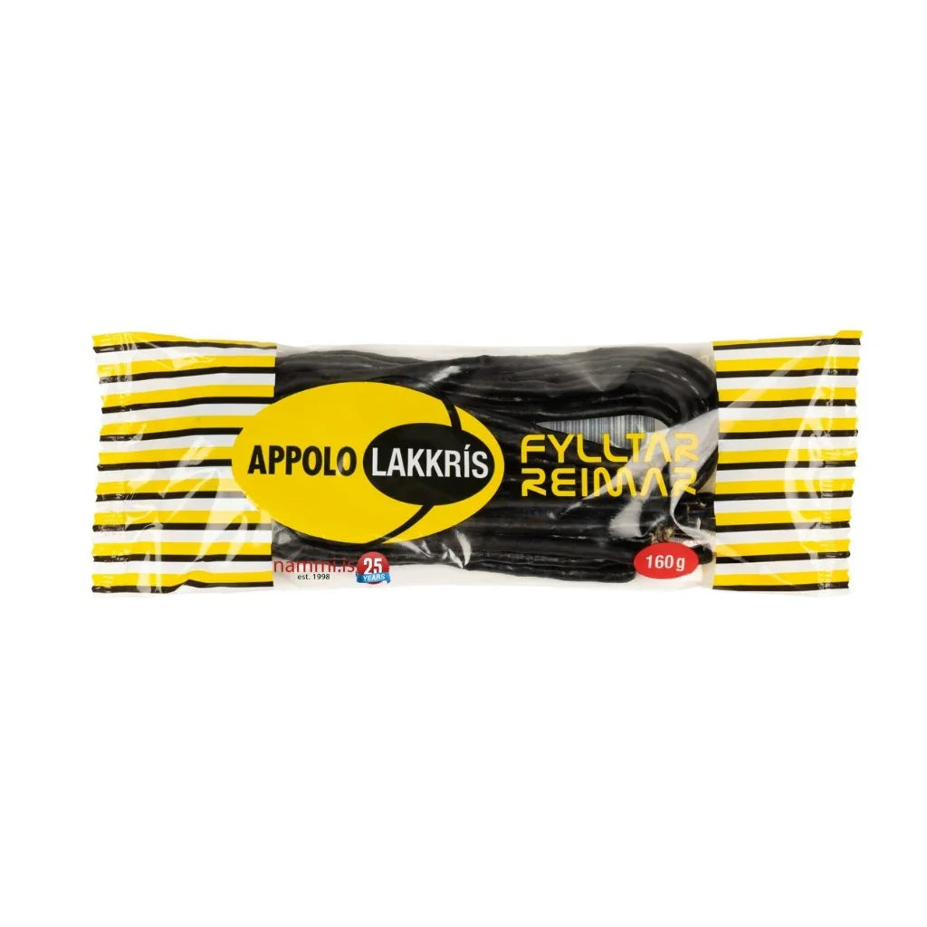 Filled Liquorice Strings / Appolo Lakkrísreimar Fylltar (160 gr.) - nammi.isGóa Linda
