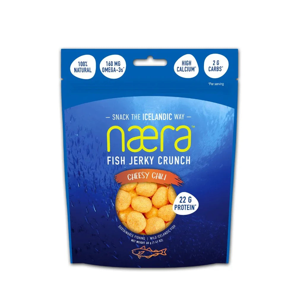 Fish Jerky Crunch-Cheesy Chili (40 g or 1.41 oz) - nammi.isResponsible Foods