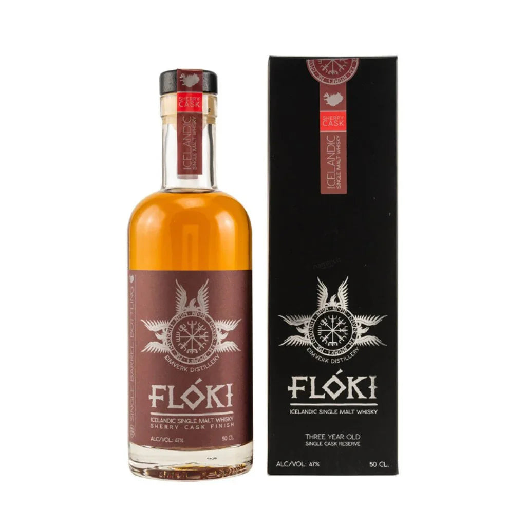 FLÓKI Single Malt Double Wood Sherry Cask 47% / 70cl. - nammi.isEimverk