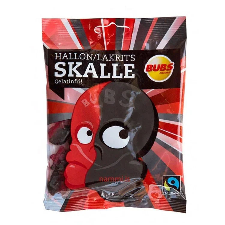 Hallon Lakrits Skalle / Jellybag - nammi.is