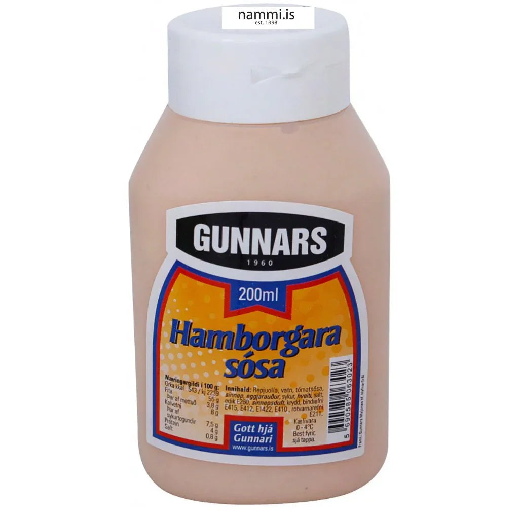 Hamborgarasósa / Burger Sauce (200 ml.) - nammi.isGunnars Majones