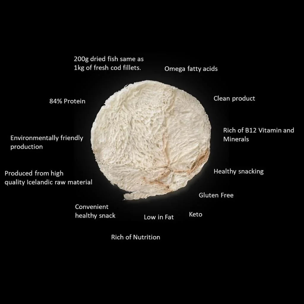 Harðfiskskífur / Fish Jerky (35 gr.) - nammi.isVon Iceland