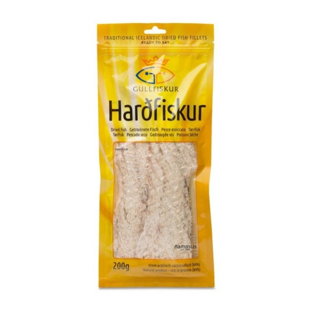 Harðfiskur Cod / Dried Cod Fish fillets (200 gr.) - nammi.is Icelandic Harðfiskur Von Iceland