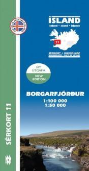 Hiking Map 1:100000 Borgarfjordur - nammi.is