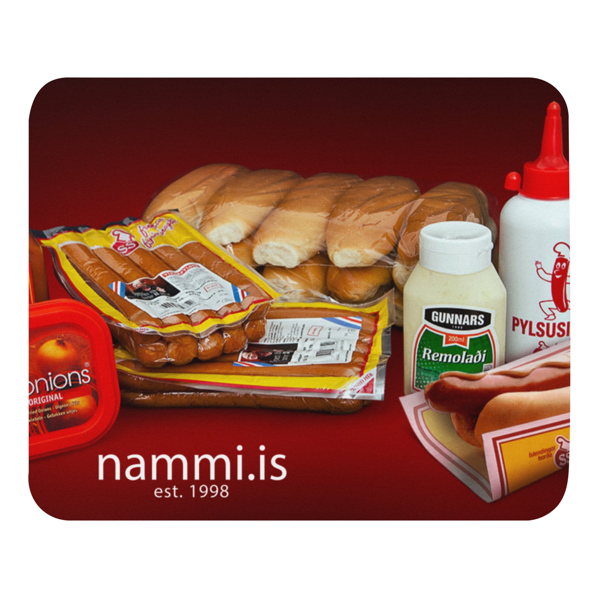 Icelandic Hot Dog Mouse Pad - nammi.is