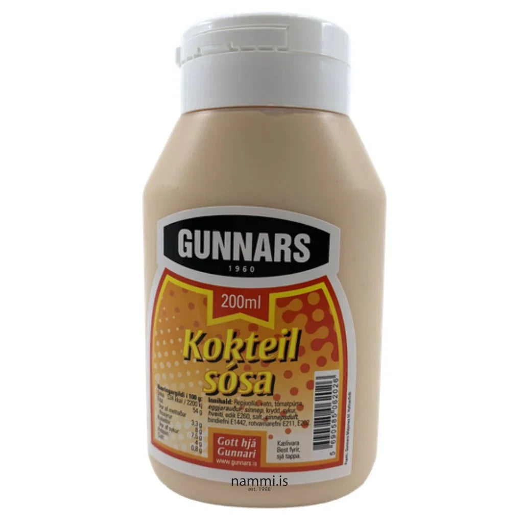 Kokteilsósa sauce / Gunnars Kokteilsósa (200 ml.) - nammi.isGunnars Majones
