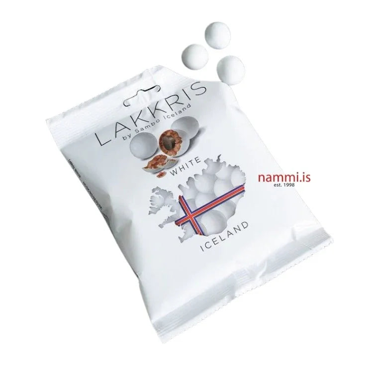 Lakkris White - Snjoboltar / Pearls 130 gr - nammi.is