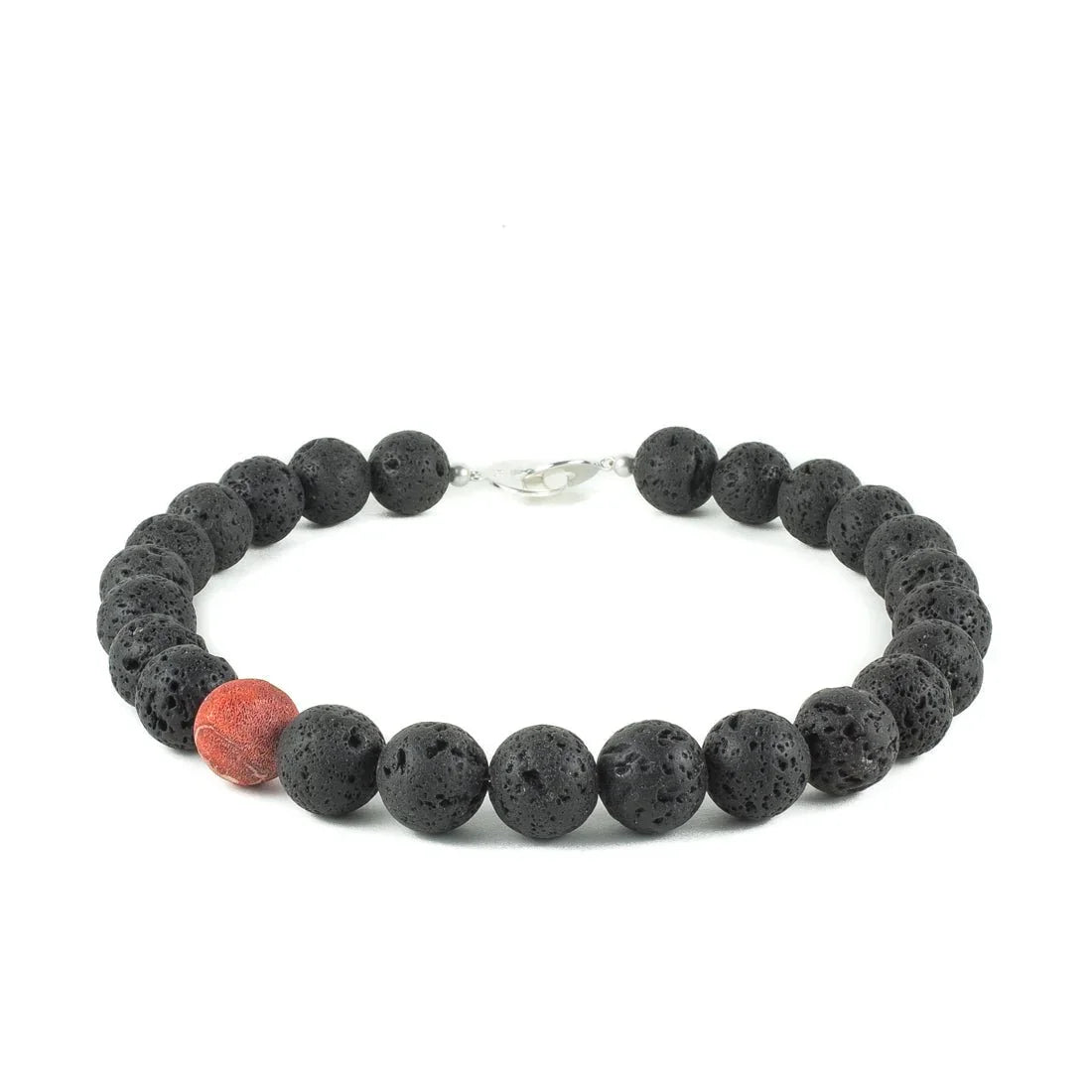 Lava Necklace - Red Coral - nammi.is