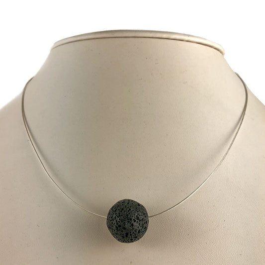 Plain Lava Stone Necklace - nammi.is