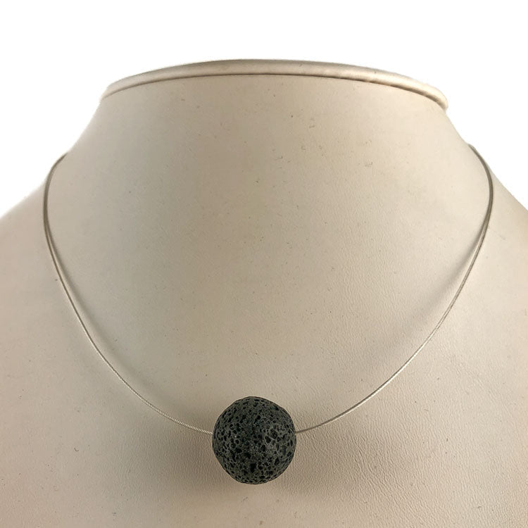 Plain Lava Stone Necklace - nammi.is