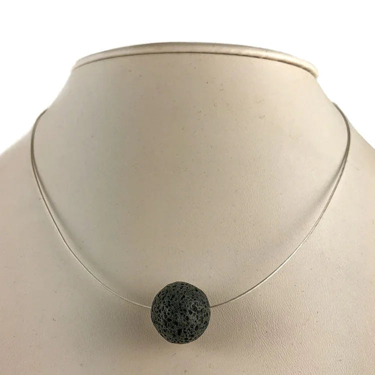 Plain Lava Stone Necklace - nammi.is