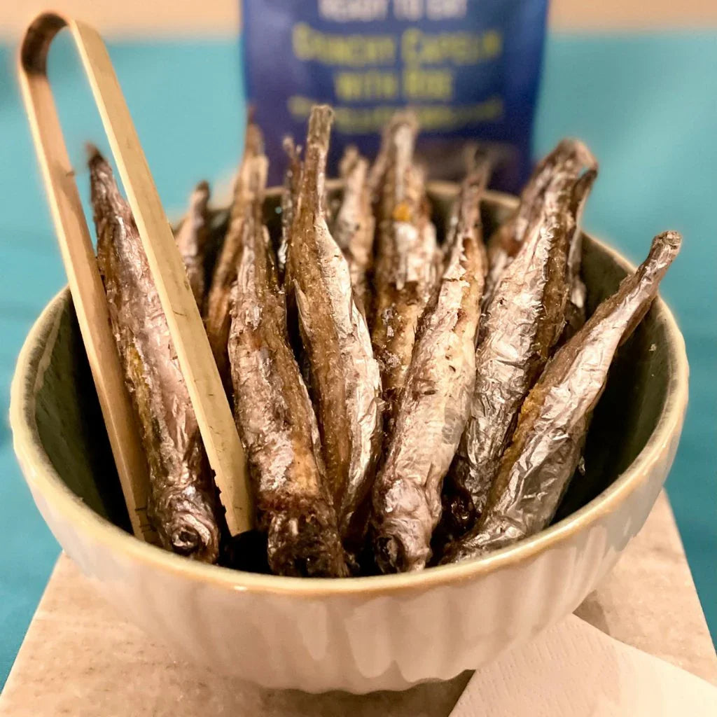 Ready to Eat Crunchy Capelin with Roe (1.05oz or 30 g) - nammi.isResponsible Foods