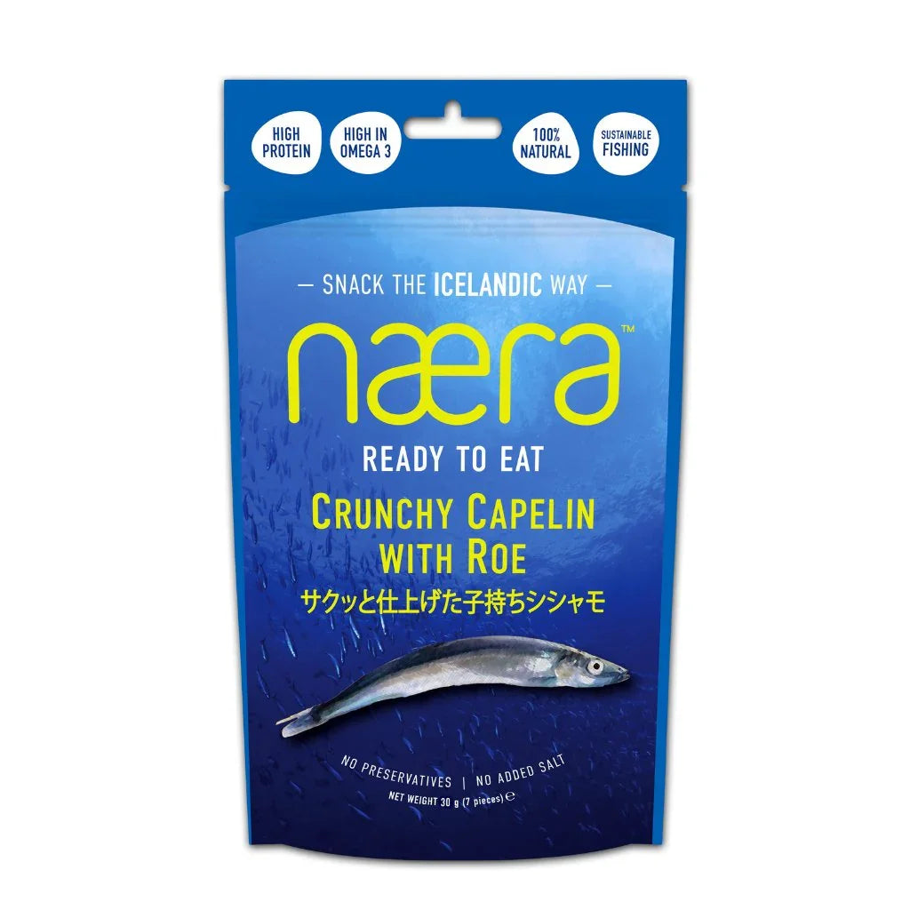 Ready to Eat Crunchy Capelin with Roe (1.05oz or 30 g) - nammi.isResponsible Foods